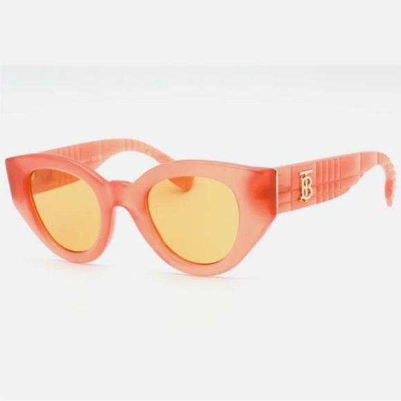 Burberry - translucent Orange frame Sunglasses B4390 - NWT - 47-25-140 - Picture 2 of 16